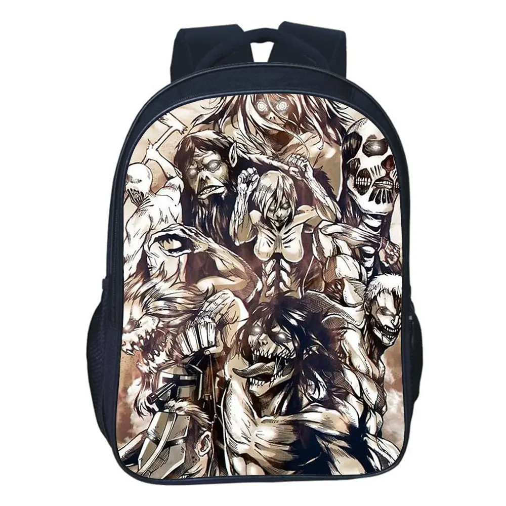 Attack On Titan Backpack Anime Eren Cartoon School Bag Teens Everyday Backpack Cosplay Backpack Fashion Casual Bags