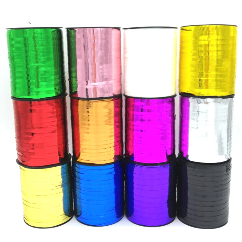 

FreeShip 500yds Metallic Curling Ribbon Helium Balloon Accessories Ribbons Rope Wedding Party Decorating Deco Supply Accessories