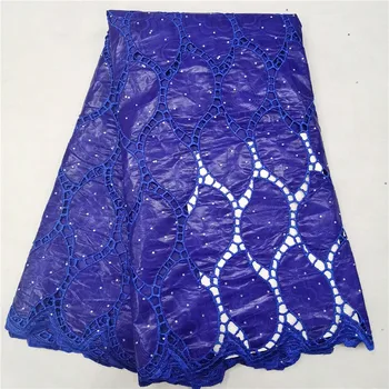 

bazin riche getzner 2020 nouveau with stones Latest fashion embroidery bazin lace fabric african lace fabric for women 5 yards