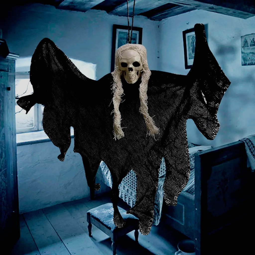 2019 Halloween Horror Props Decoration Ghost Festival Cloth Taro Burlap Witch Haunted House Bar Hanging |