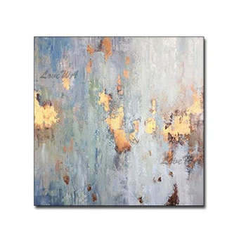 

Abstract Gold Foil Design Wall Pictures Canvas Art Oil Painting Pure Hand-painted Unframed Modern Decor Artwork Cheap Paintings