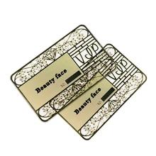 Silk Screen 0.4mmThickness Laser Cut Anodized Customized Metal Business Metallic Membership VIP Card