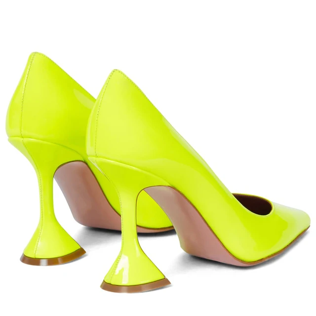 slim pump neon green – Suzanne Rae