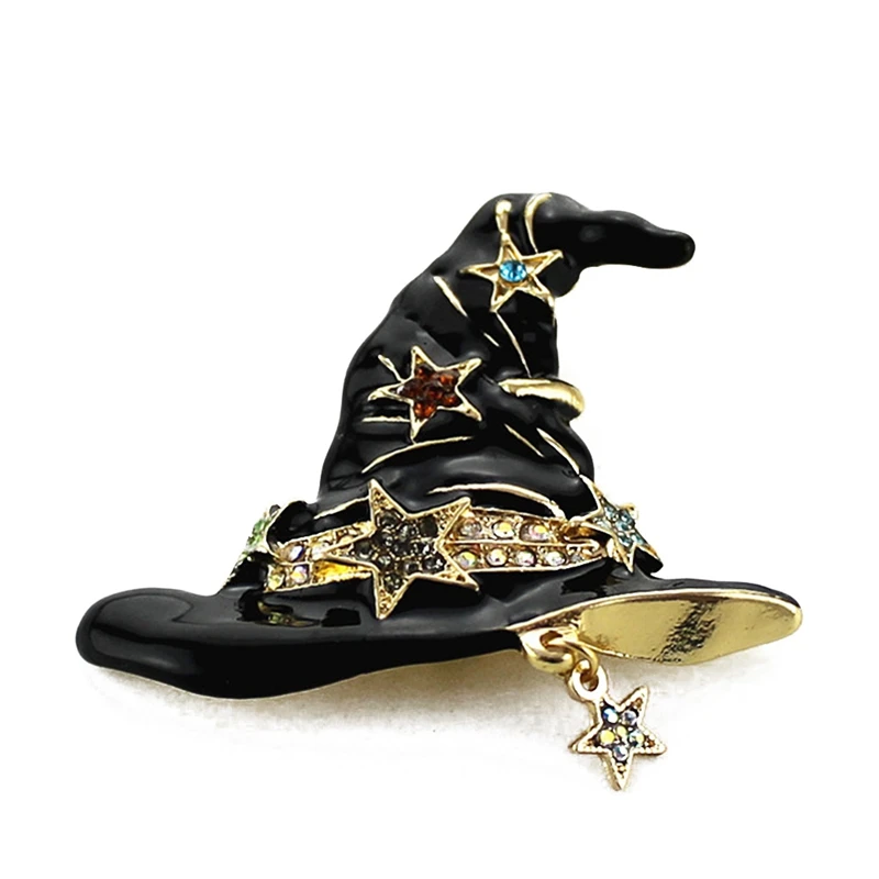 ハロウィンブローチラインストーン黒魔女ウィザード帽子ゴシックスタイルのギフトピン魔法の帽子ブローチ中立宝石類のギフト Brooches Aliexpress ハロウィンブローチラインストーン黒魔女ウィザード帽子ゴシックスタイルのギフトピン魔法の帽子ブローチ中立宝石類のギフト Brooches Aliexpress