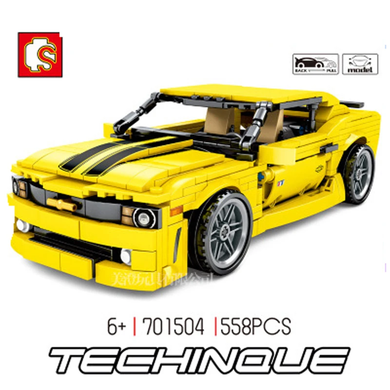 Senbo 701504 технология huangfeng komailo спортивный автомобиль детские строительные блоки Мальчики Пазлы совместимые детские подарки