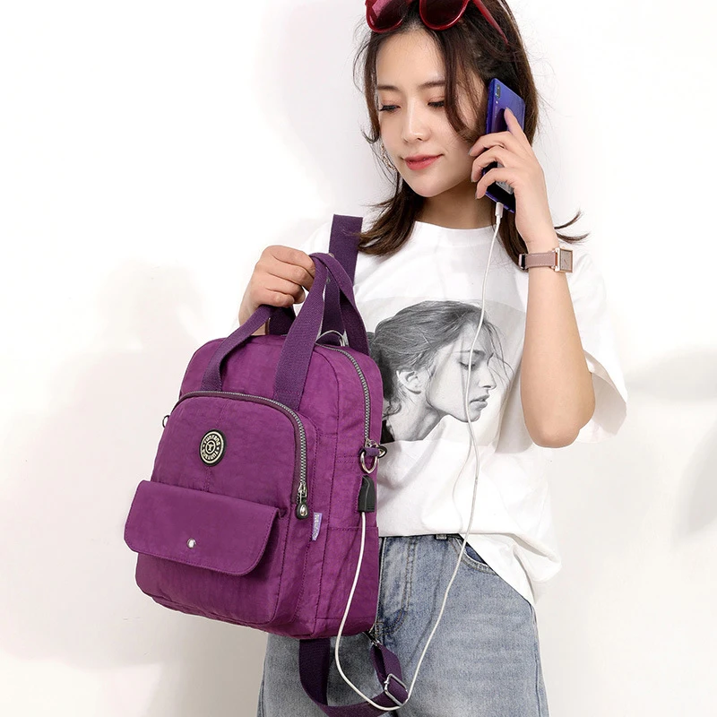 Новый водонепроницаемый рюкзак женский модный для отдыха ноутбука Mochila Masculina