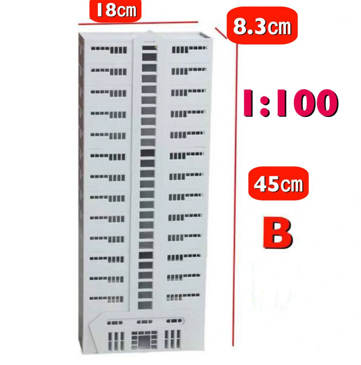 1:1501:100 Proportion Resin Model Simulation Building Office Building Model Room Scene Layout Props Sand Table Model