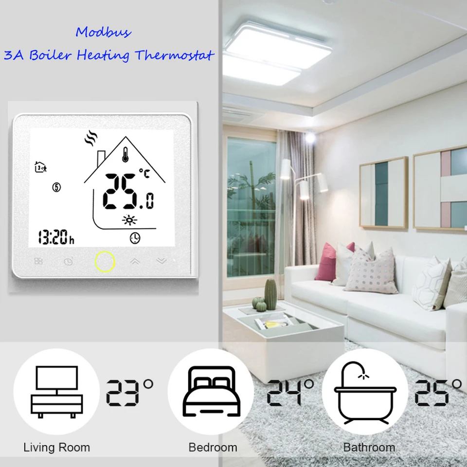 Modbus Thermostat Alec Panel Kessel Heizung Thermostat Programmierbare LCD Touch Screen NTC Sensor Home Zimmer Temperatur Controller Modbus Thermostat Alec Panel Kessel Heizung Thermostat Programmierbare LCD Touch Screen NTC Sensor Home Zimmer Temperatur Controller