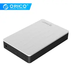 ORICO 3,5 дюйма SATA для USB C внешний жесткий диск Корпус type-C USB3.1HDD чехол алюминиевый для 8 ТБ HDD SSD с адаптером питания 12 В