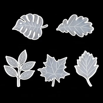 

Leaves Coaster Silicone Resin Mold Tropical Maple Leaf Resin Casting Mold for Casting with Resin Concrete DIY Art Crafts