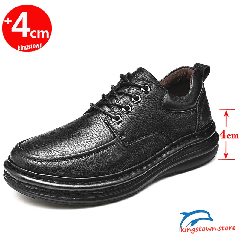Business Men Thick-soled Fashion England Cow Genuine Leather High Quality Autumn Winter Casual Martin | Обувь