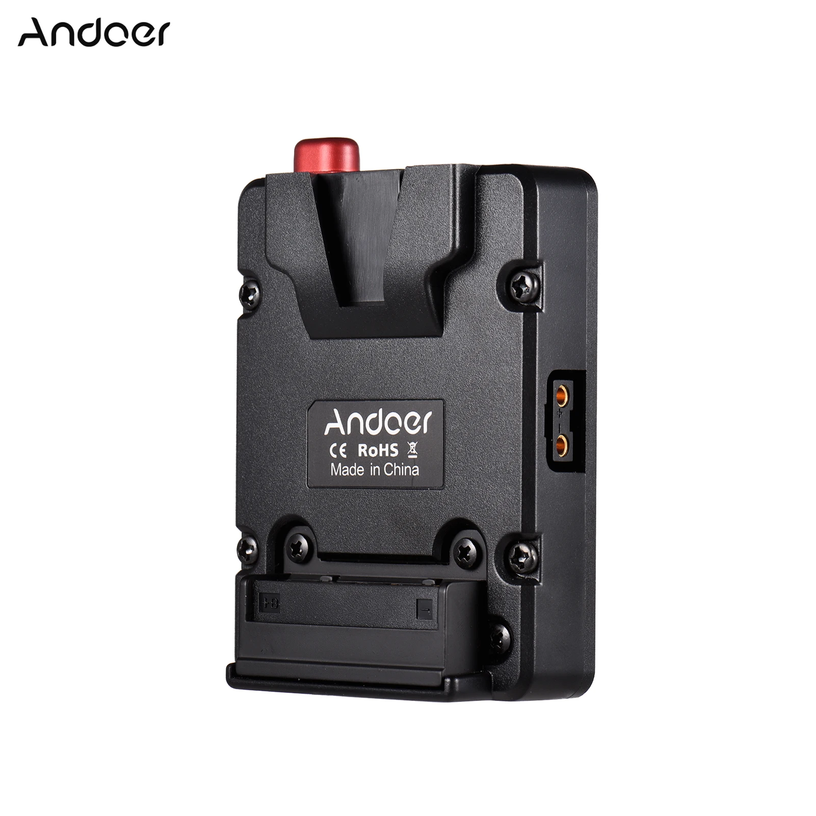 Andoer Mini Nano V-lock Mount Battery Power Supply Plate Buckle with U-style Hanger for V-mount | Электроника
