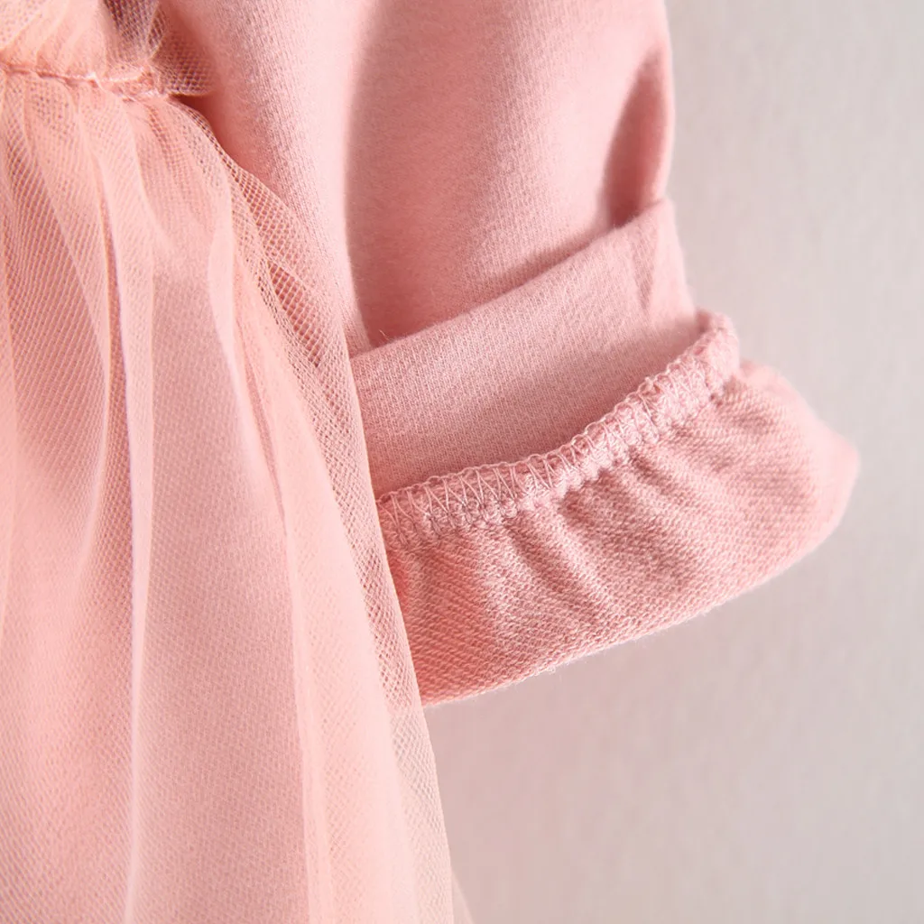 Осенняя модная одежда для маленьких девочек платье-свитер с капюшоном из тюля в стиле пэчворк с рюшами и надписью для новорожденных; Прямая поставка