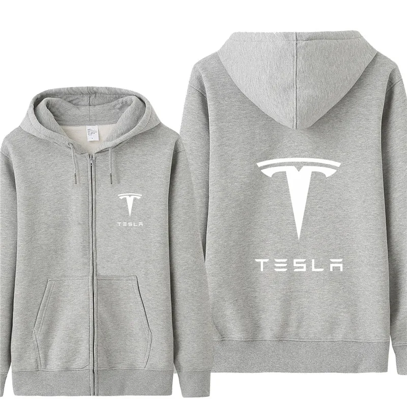 as picture Осень Tesla Толстовка толстовки для мужчин тонкий пуловер флисовая куртка унисекс Мужские толстовки с теслой HS-013 - Цвет: as picture