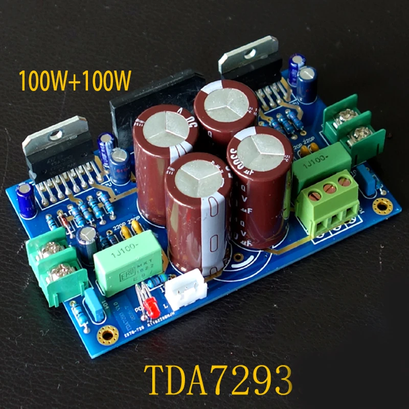 Домашняя Плата усилителя звука 100 Вт + 2 0 модель TDA7293 комплект платы мощности и