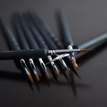 9 шт. кисть для набросков Контурные линии гуашь, акварель масляные краски X6HA