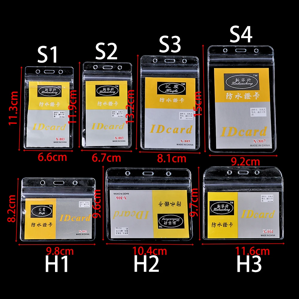 10 шт. Горячая ПВХ пластиковая идентификационная карта бейдж держатель прозрачный выставочный банк карты Badg держатели офисные школьные канцелярские товары Прямая поставка