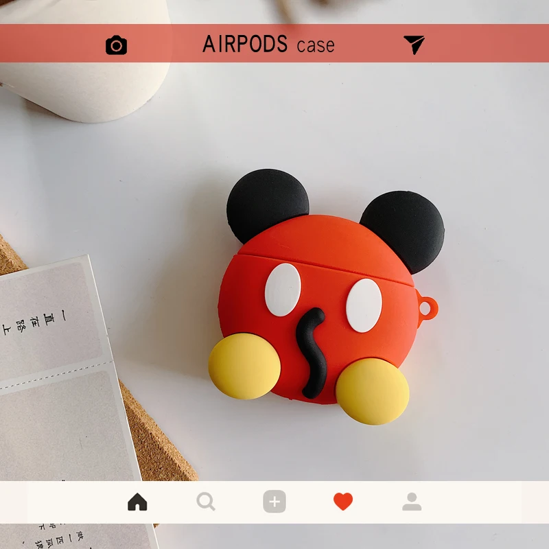 

Cute 3D Cartoon silicone case for Apple Airpods 1/2 case Bluetooth Wireless Earphone Case Charging Box case bags