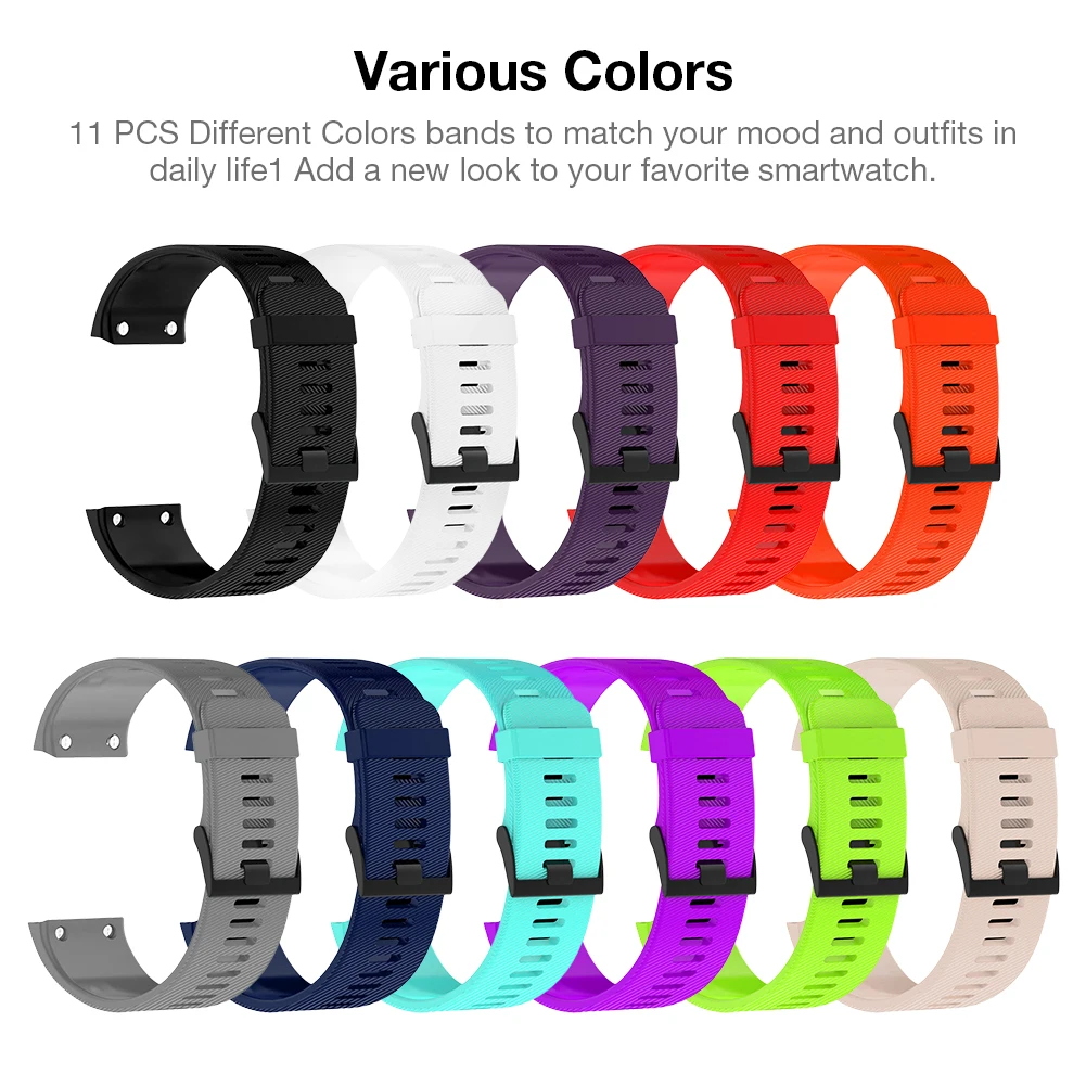 Спортивные силиконовые часы ремешок для Garmin Forerunner 35 30 Смарт часы браслет красочные замена Браслет ремешок для часов