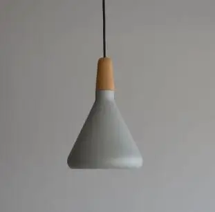 gray S Nordic Retro Pendant Lights Modern Led Pendant Lamps Copper Hanglamp Aluminum luminaria for living room kitchen light fixtures - Body Color: gray S