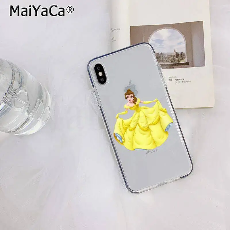 MaiYaCa beauty Beast Rose Princess прозрачный мягкий чехол для телефона для iPhone 11 pro XS MAX 8 7 6 6S Plus X 5 5S SE XR