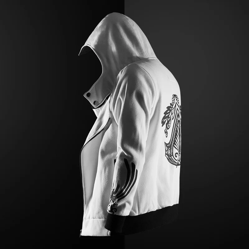 Assassin Hoodies zipper Streetwear Fashion print hoodie Hip Hop Assassin hoodie Sweatshirts boy Plus size Sweatshirt 5 colors  (10)