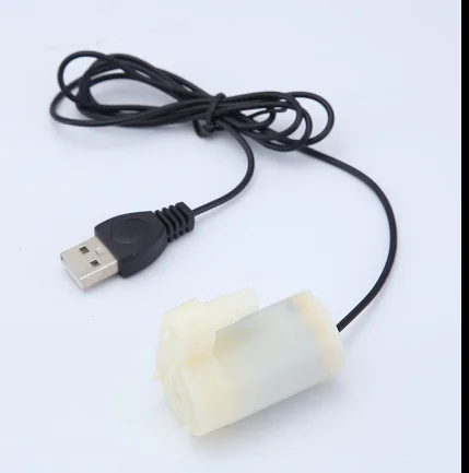 Бесшумный мини микро погружной мотор насос водяные насосы DC 3-5V 70-120L/H USB накопитель