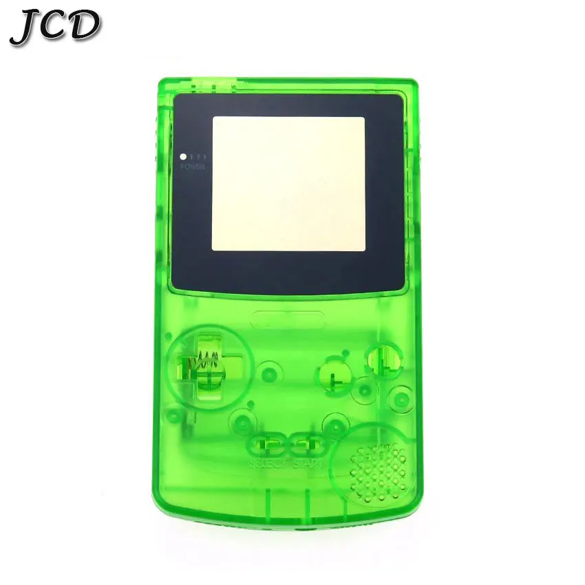 clear green JCD полный корпус оболочка Крышка для nintendo Gameboy цвет для GBC Ремонт Часть корпус оболочка Пакет с кнопкой набор - Цвет: clear green
