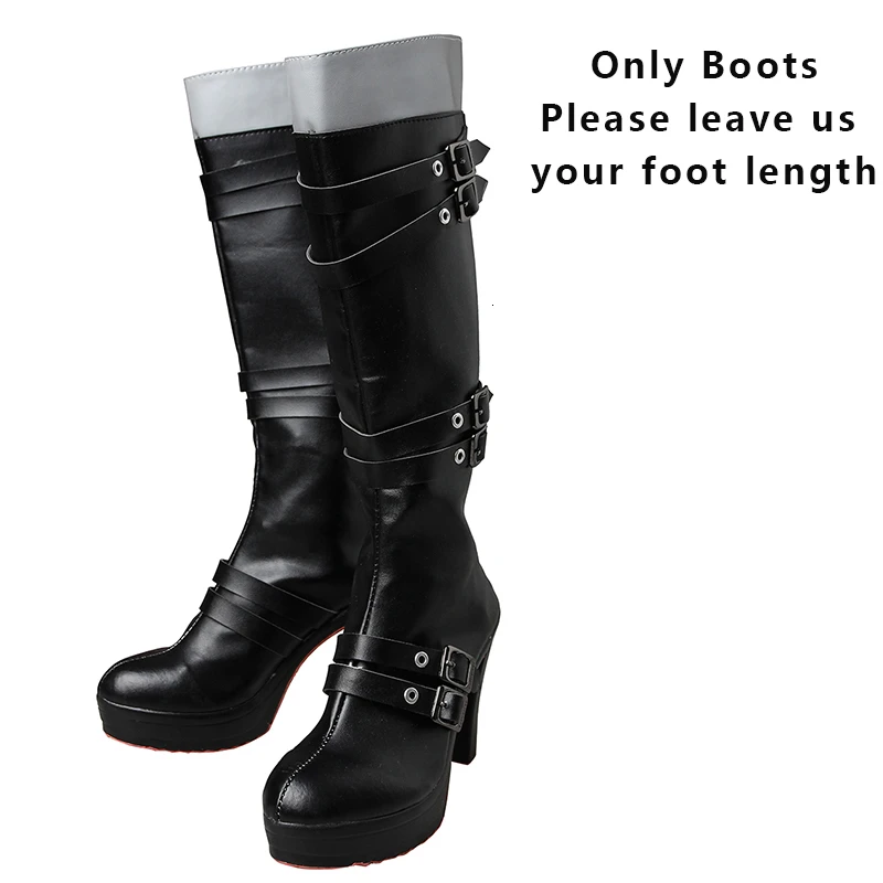 Only boots Игра Final Fantasy XV Косплей Ирис костюм amicitia нарядное платье юбка костюмы на Хэллоуин для женщин Карнавал взрослых девочек сапоги - Цвет: Only boots