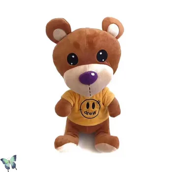

Justin Bieber Drew House Brown Teddy Embroidery Smiley Drew Teddy