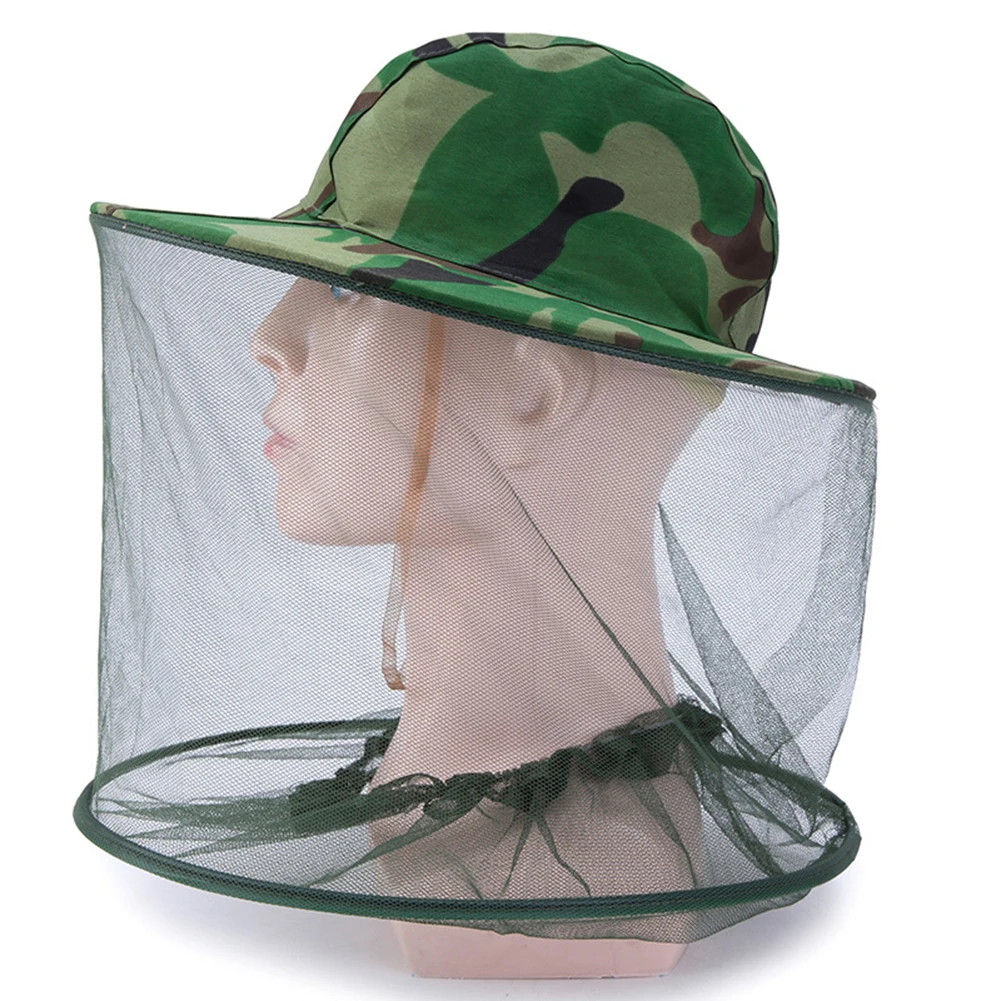 Outdoor Insect Bee Mosquito Resistant Bug Net Mesh Head Face Protectoring Cap Hat