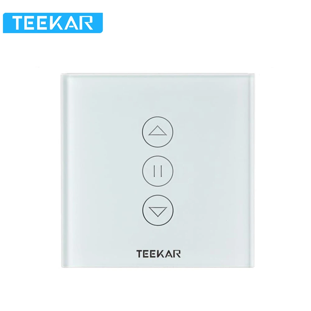 Tanie Teekar 3rd Gen inteligentny przełącznik kurtyny Tuya standard ue elektryczny zmotoryzowany zasłony niewidomych silnika rolkowego współpracuje z Alexa Google domu