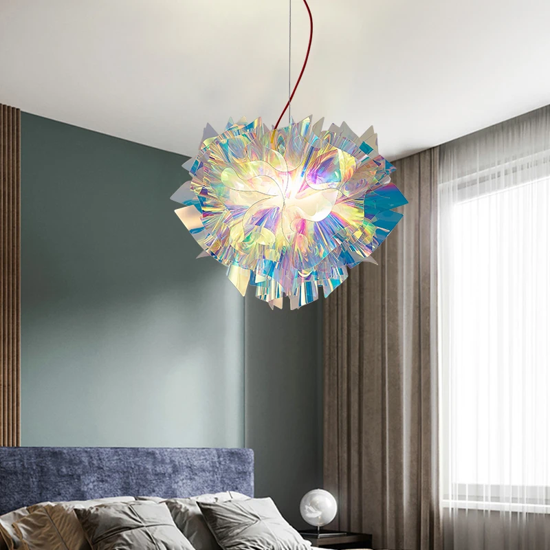 Современный дизайнерский светодиодный подвесной светильник с цветами