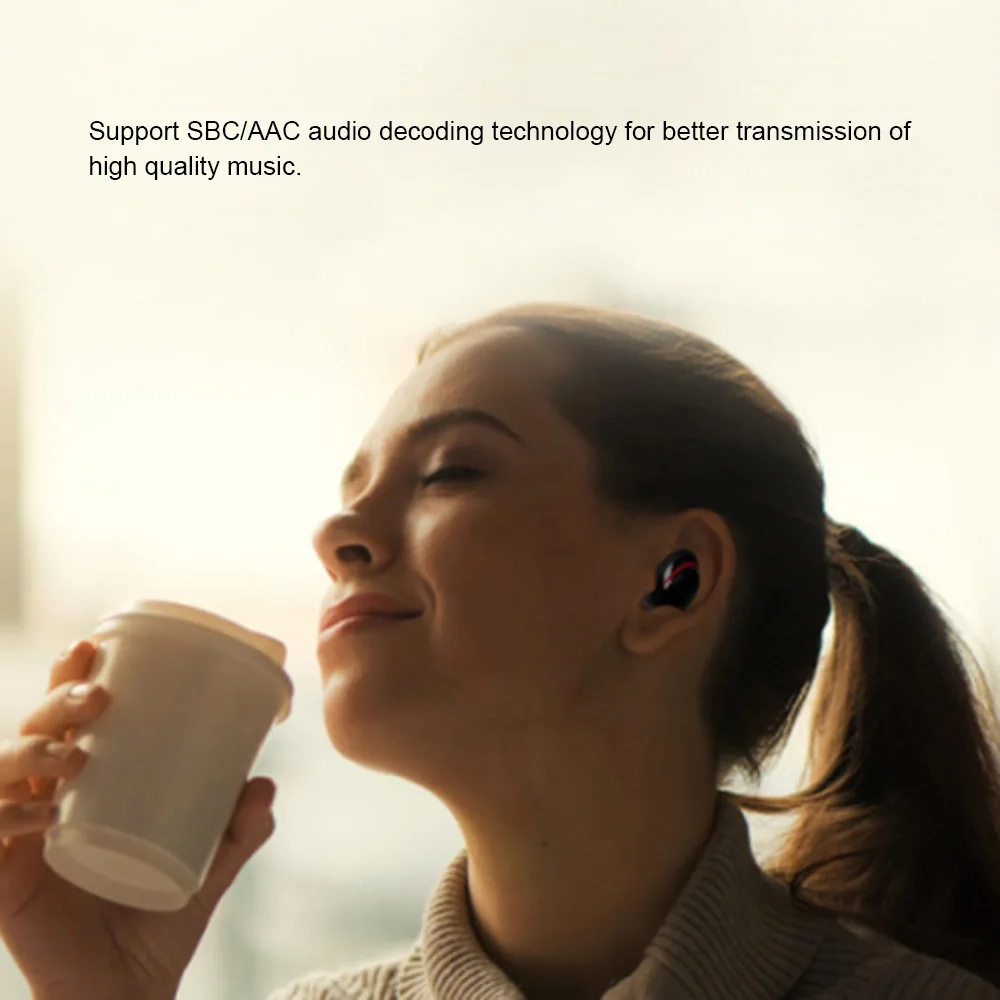 TWS-T8S Bluetooth наушники BT5.0 гарнитуры спортивные наушники водонепроницаемые наушники 6D объемный сабвуфер наушники с шумопоглощающим эффектом