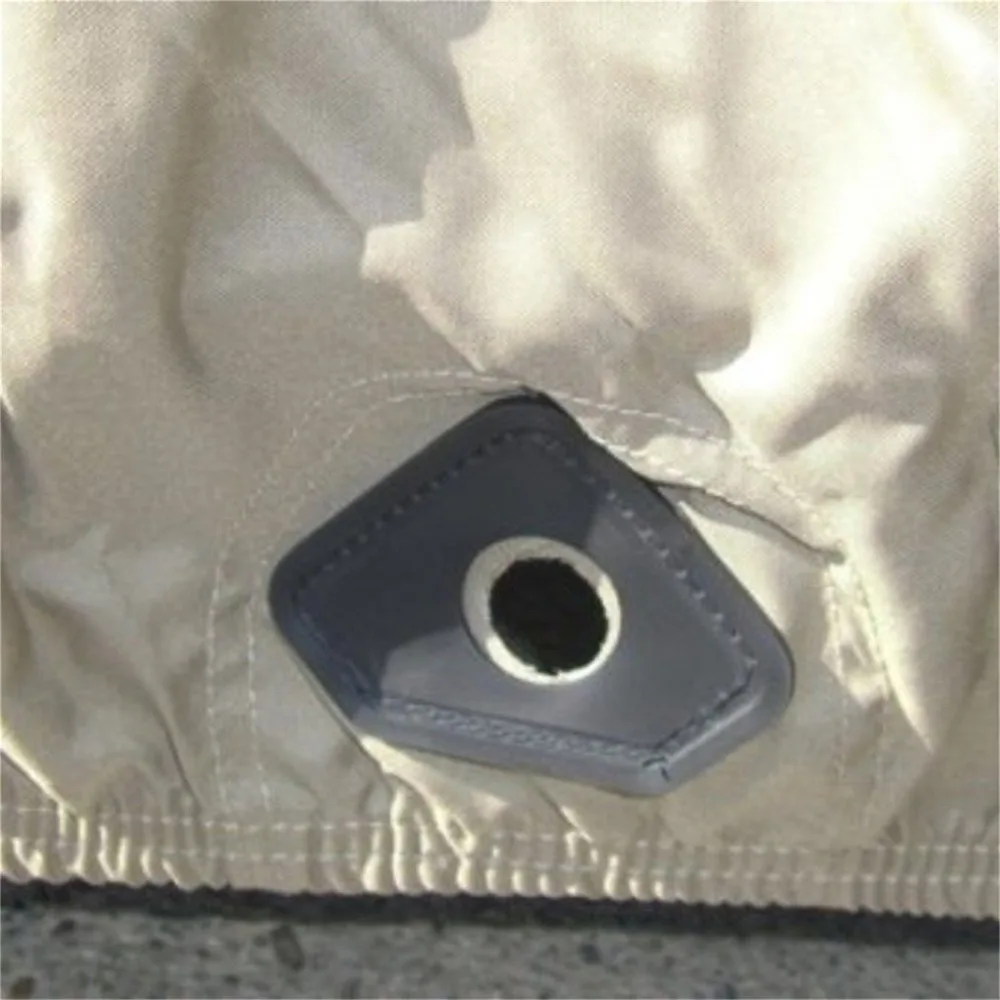 Waterproof 2 Passengers Car Detector Golf Cart Protect Cover UV Resistant For Two Passenger Car Club Car Khaki