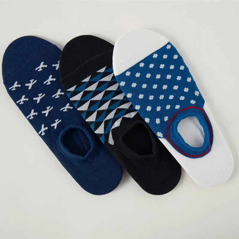 

3 Pairs High Quality Bamboo Fibre Non-slip Silicone Invisible Compression Socks Male Ankle Sock Men Meias Cotton Boat Socks