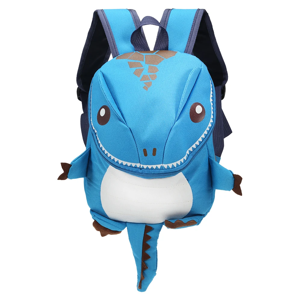 Cartoon Dinosaur Backpack Children Kindergarten School Bag High Quality Waterproof Adjustable Shoulder Strap Kids Backpack - Цвет: Blue