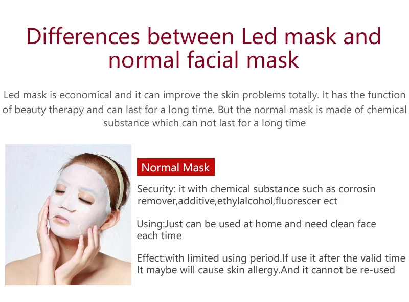 Подтягивающая маска для лица, светодиодная терапевтическая маска, светодиодная Корейская фотонная терапия, маска для лица, машинный светильник, терапия акне, маска для шеи, красивая светодиодная маска, инструмент