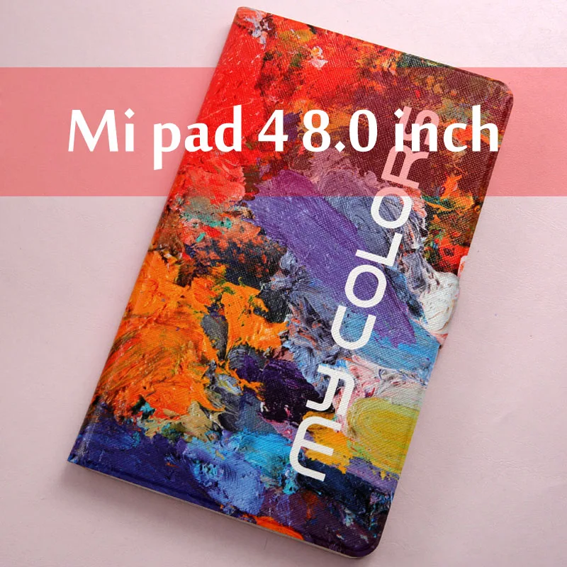 Модный раскрашенный флип-чехол из искусственной кожи для Xiaomi mi pad 4 чехол 8,0 дюймов чехол для планшета mi pad 4/mi pad4 чехол - Цвет: Style 6
