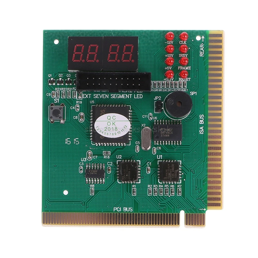 Analyseur De Carte Mère PCI Et ISA Leagy – Testeur 4 Chiffres Pour PC (LED, 5V)
