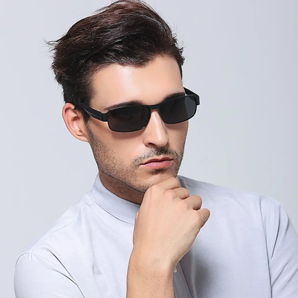 Классические алюминиевые мужские солнцезащитные очки поляризованные очки без оправы с квадратным покрытием зеркальные солнцезащитные очки новые мужские аксессуары для вождения