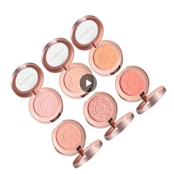 

O.TWO.O Face Blusher Powder Rouge Makeup Cheek Powder Minerals Palettes Blusher Brush Palette Cream Natural Blush Beauty TSLM1