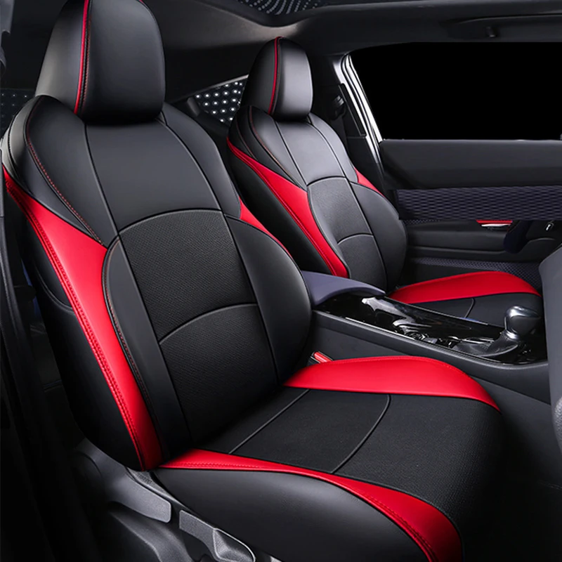 Car Seat Cushion Covers Leather For Toyota Chr Chr Cover Comfortable Blue Black And Red
