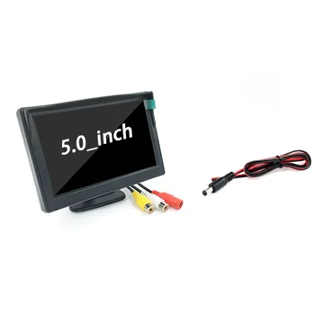 

Hot 5 Inch Screen Parking Stand TFT Night Vision Accessories HD Desktop LCD Display Backup Rear View Camera Car Reverse Monitor