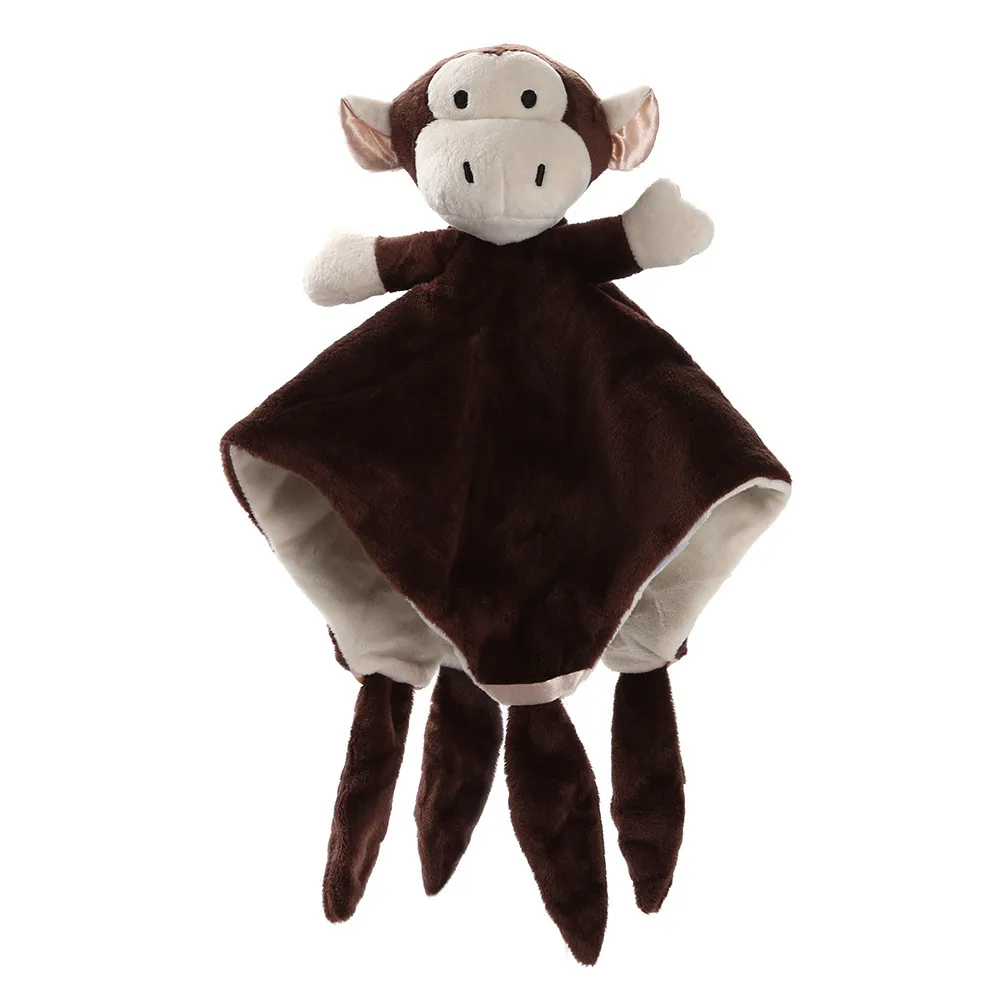 Brown Игрушки для детей новорожденный мягкий детский плюшевый Медвежонок милые перчаточные куклы-животные детские игрушки Детское одеяло подарки Brinquedos Новинка - Цвет: Brown