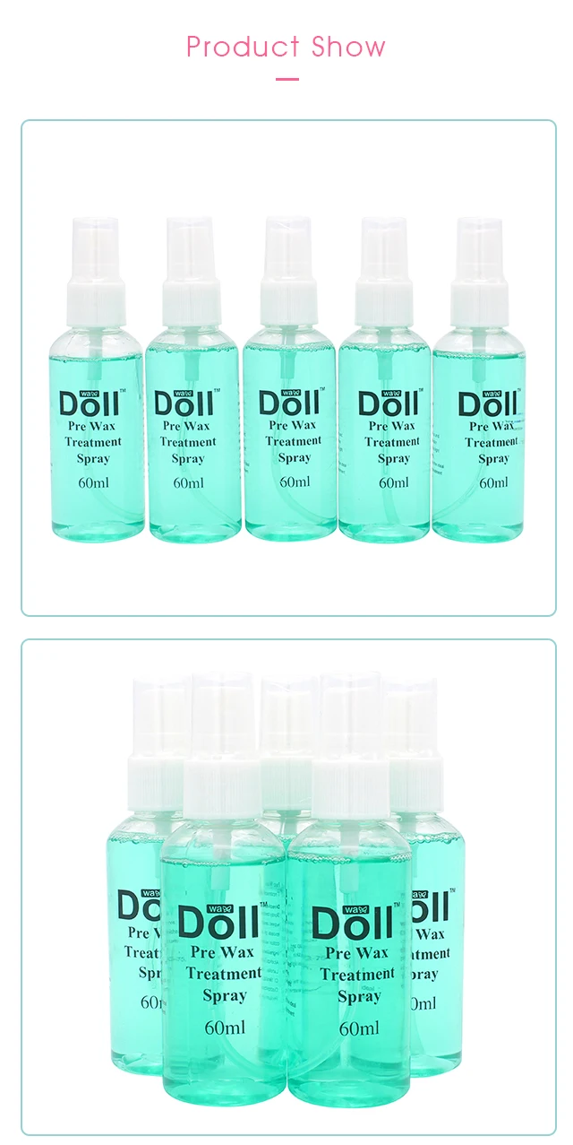 Doll Wax 60ml Cleansing  Pre Wax Spray For Waxing Body Hair Removal