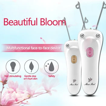 

Women Electric Epilator Body Facial Hair Removal Defeatherer Cotton Thread Depilator Lady Shaver Face Hair Remover Skin care