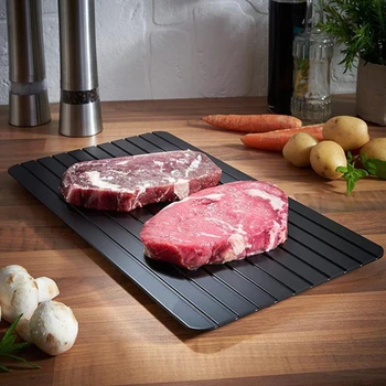 

Kitchen Tools Rapid Safe Defrost Tray Thaw freezing Food Meat Fruit Quick Defrosting Plate Board Meat Tray Magic Fast Defrosting