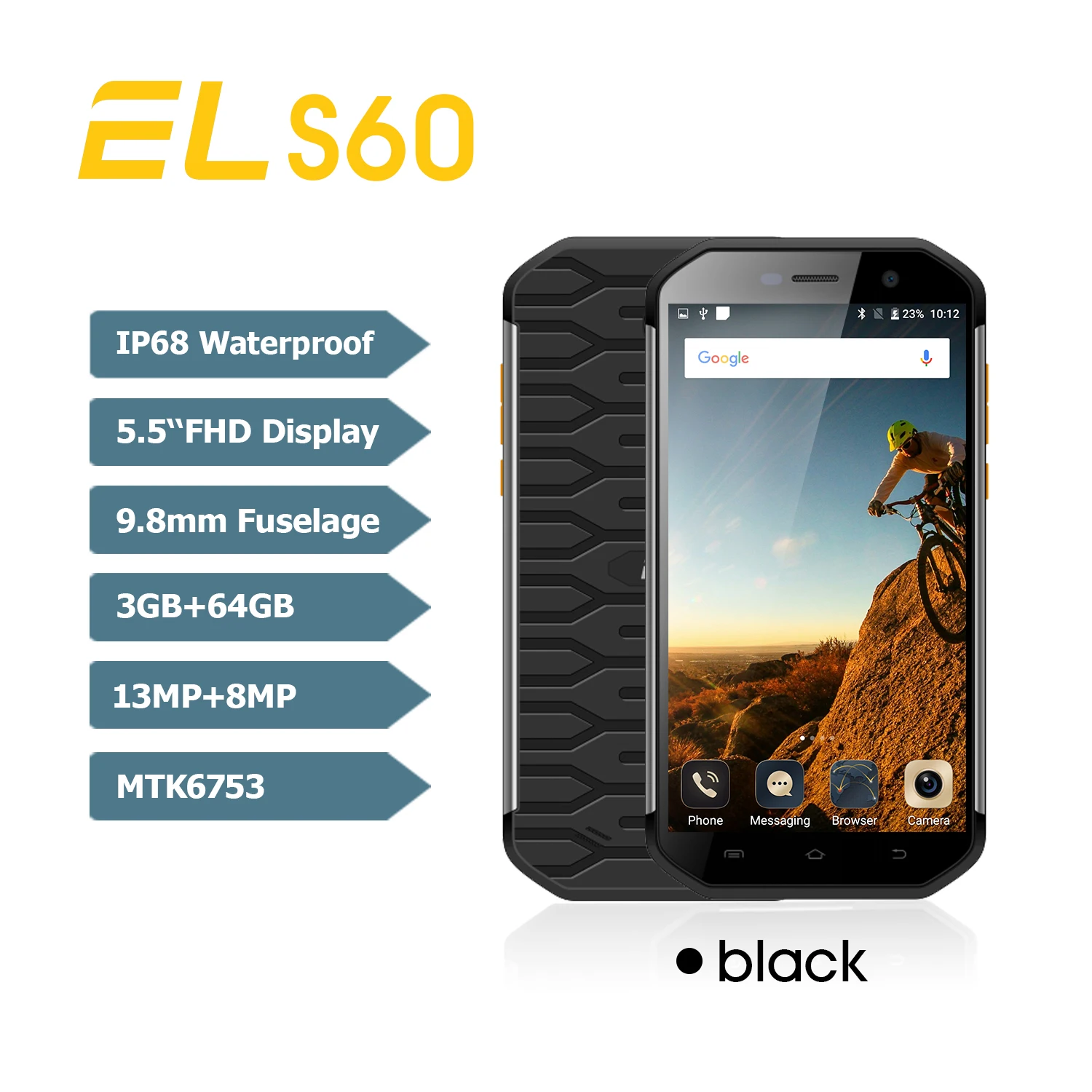 KENXINDA KXD E & L S60 IP68 водонепроницаемый смартфон 5 'ཉ МП + 8 Мп 3 ГБ 64 Восьмиядерный