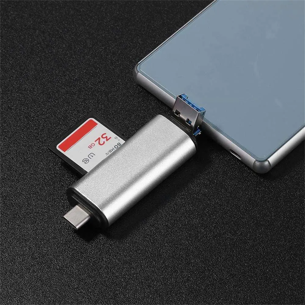 Newnest портативный мини-дизайн очаровательный 3 в 1 кардридер usb type C Micro USB 3,0 TF SD кардридер поддержка type C OTG горячая распродажа